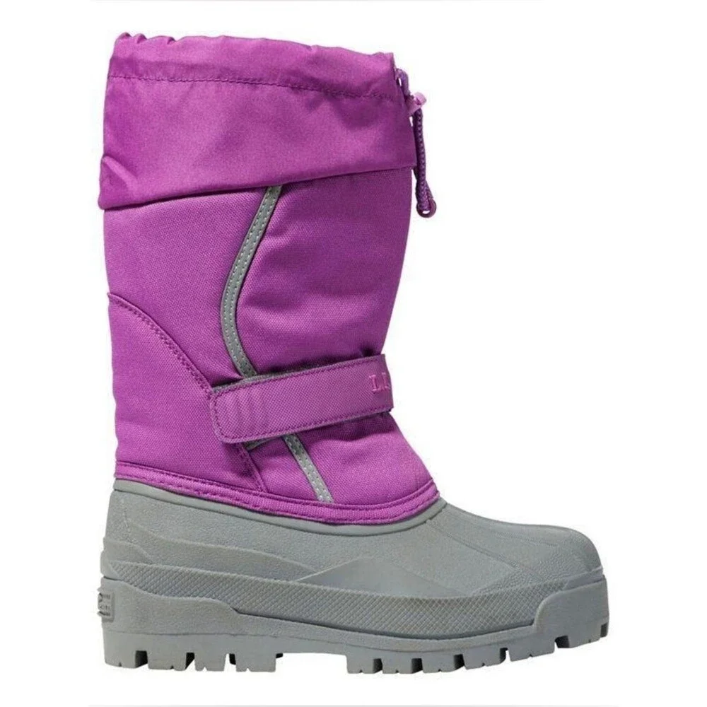 L.L.Bean Northwoods kids' winter boots Kids Purple Snow Boot Gray Sole 2